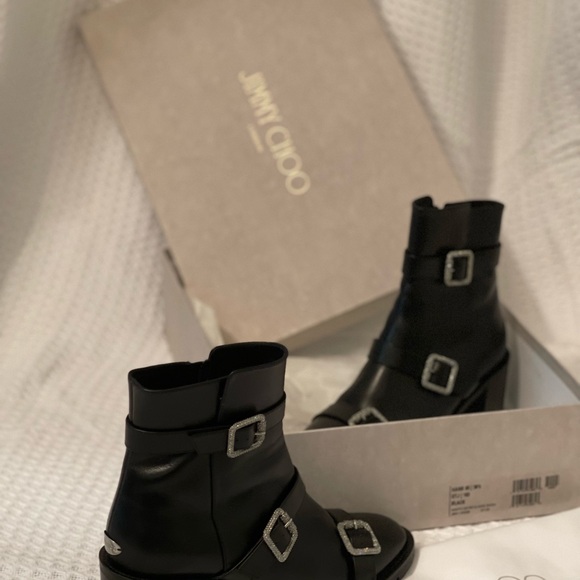 Jimmy Choo: Hank 65 boots : Black - Picture 11 of 14